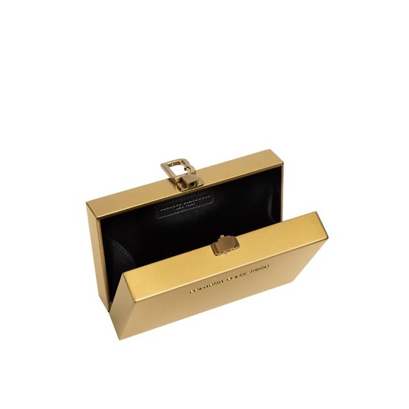 Brandon Blackwood Slim Clutch- Gold - Picture 2 of 6